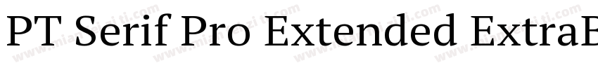 PT Serif Pro Extended ExtraBold字体转换